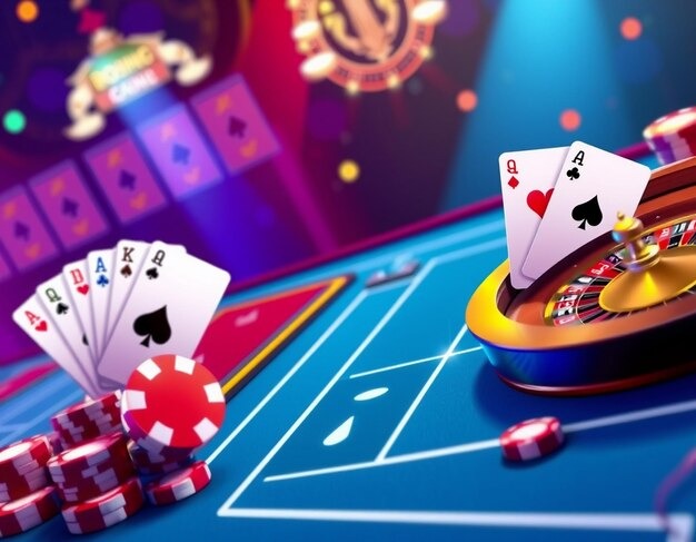 Mobile app interface showing live football and casino games